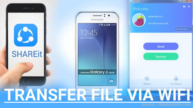Tips Transfer File via Wifi di Samsung Galaxy J1 Ace Menggunakan ShareIt Versi Baru
