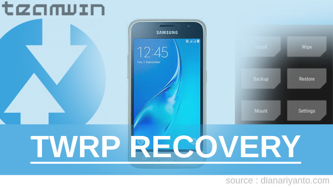 Cara Pasang TWRP Samsung Galaxy J1 (2016) Tanpa PC