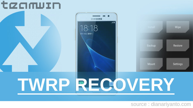 Cara Install TWRP Samsung Galaxy J3 Pro (2016) Tested