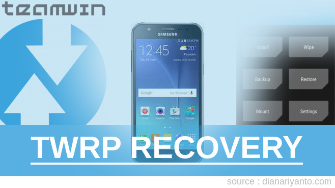 TWRP Samsung Galaxy J5 (2015) Paling Simpel